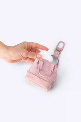 The Micro Weekender Charm in Atlas Pink